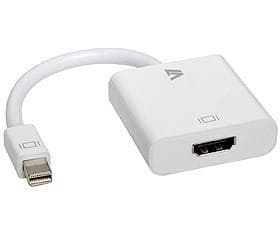 V7 - Video-/lydadapter - Mini DisplayPort (M) til HDMI (W) - 17 cm - hvid - til Apple MacBook, MacBook Air, MacBook Pro