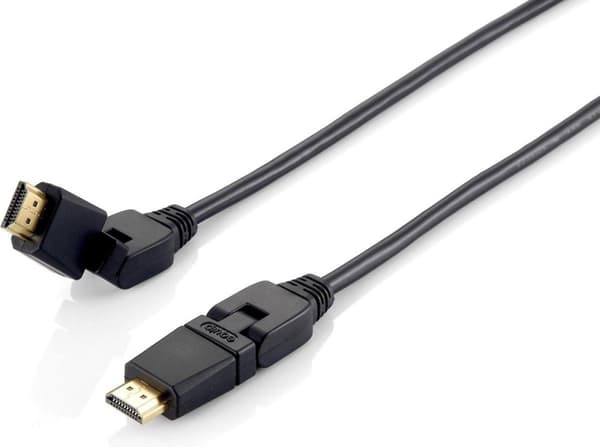 Udstyr 119361 HDMI kabel 1 m HDMI Type A (Standard) Sort
