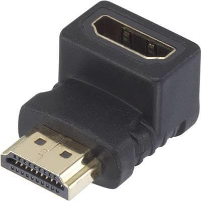SpeaKa Professional HDMI Adapter [1x HDMI han - 1x HDMI hun] 90° vinklet opad guldbelagte stikkontakter SpeaKa Professional (SP-7870132)