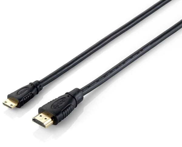 Udstyr 119306 HDMI-kabel 1 m HDMI Type A (Standard) HDMI Type C (Mini) Sort