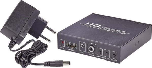 Speaka Professional AV-muunnin Sp-HD/Sc-01 [Scart - HDMI-liitin, digitaalinen RCA] 1920 x 1080 pix