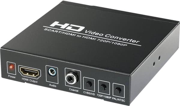 Speaka Professional AV-muunnin Sp-HD/Sc-01 [Scart - HDMI-liitin, digitaalinen RCA] 1920 x 1080 pix