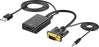 SpeaKa Professional AV-adapter [VGA, stik - HDMI] 1920 x 1080 pixels SP-VK/HD (SP-VK/HD)