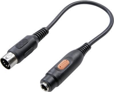 SpeaKa Professional SP-7870312 DIN-liitin / jack-äänisovitin [1x DIN-liitin 5-napainen. - 1x pistoke 6,35 mm] Musta (SP-7870312)