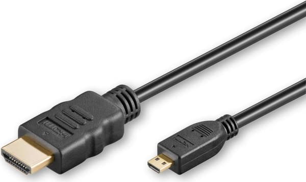 Microconnect HDM19191V2.0D HDMI-kaapeli 1 m HDMI Type D (mikrofoni) HDMI Type A (vakio) Musta (HDM19191V2.0D)