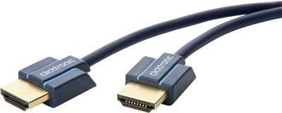 Ultratyndt højhastigheds HDMI+-kabel med Ethernet - 2,0 m slankt højhastighedskabel til HD/3D-tv