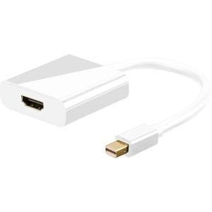 Wentronic Goobay mini DisplayPort til HDMI-adapterkabel 1.2, Mini DisplayPort-stik, 0,1 m - Mini DisplayPort-stik > HDMI™ standardstik (type A) (67880
