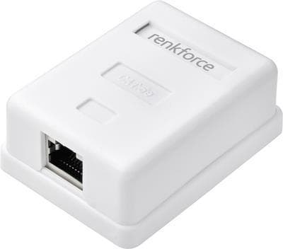 Renkforce-verkkosovitin pinta-asennettu CAT 5e valkoinen (RF-4540910)