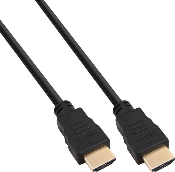 InLine - Ultra High Speed HDMI-kabel - HDMI (M) til HDMI (M) - 50 cm - Tredobbelt isolering - Sort - 8K Support (17955A)