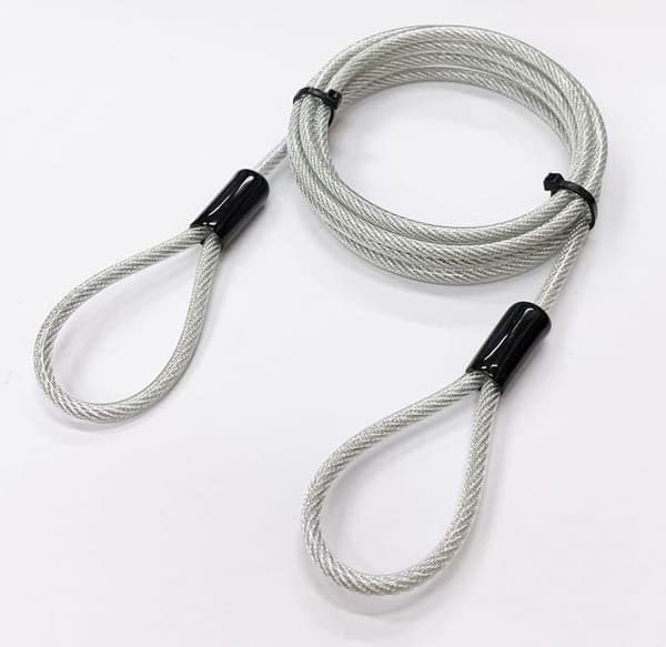 Microconnect MC-LOCKWIRE2M Kabellås Sort - Metallisk 2 m (MC-LOCKWIRE2M)