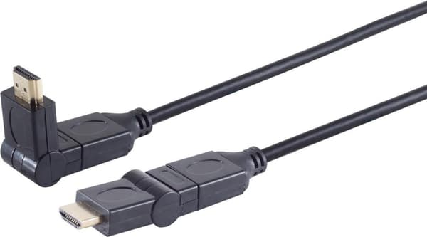 Skærmkabel 2 x HDMI type A hanvinklet, 1,3b, 2,0 m (22221397)