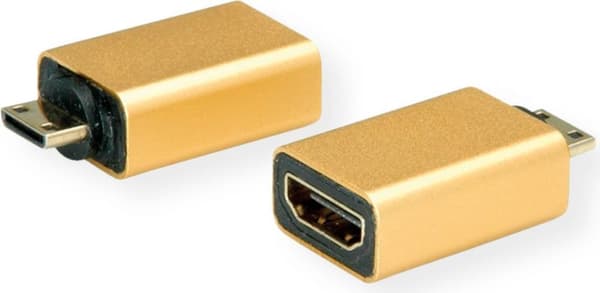ROLINE 12.03.3154 kabeladapter HDMI-C HDMI-A Gold (12.03.3154)
