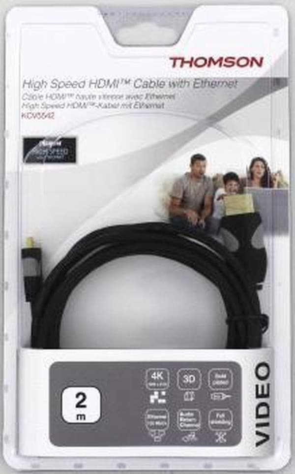 Thomson HDMI-kabel Type A - Type D-stik 2,0m