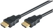 M-CAB High Speed - HDMI-kabel - HDMI (M) til HDMI (M) - 2 m - Sort - 4K-understøttelse