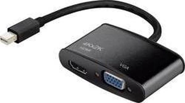 Renkforce RF-4210674 DisplayPort / HDMI / VGA-adapter [1x Mini-DisplayPort-stik - 1x HDMI-stik, VGA-stik] Sort 15,00 cm