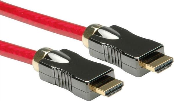 Premium 8K/10K Ultra High Speed med Ethernet HDMI 2.1-kabel 3m rund