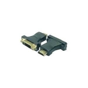Logilink - Videoforbindelse - HDMI / DVI - HDMI, 19-bens (M) - til - DVI-D (W) - sort (AH0002)
