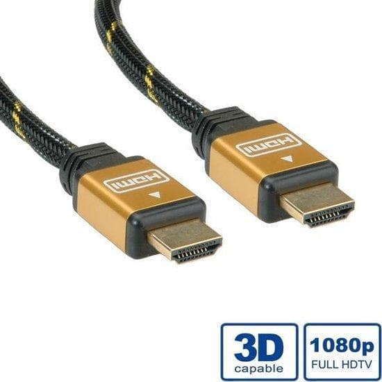 ROLINE Gold High Speed HDMI -kaapeli Ethernetillä 5,0 m (11.04.5505)