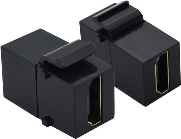 VALUE HDMI keystone-modul, 2 stykker/sæt, sort (25.99.8208)