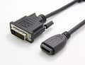Miniatyrbillede 7 af 8: Værdi HDMI-DVI-adapter, HDMI hun / DVI-D han
