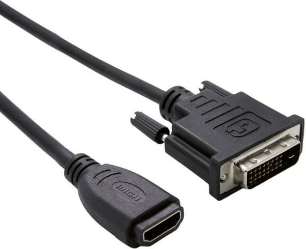 Værdi HDMI-DVI-adapter, HDMI hun / DVI-D han