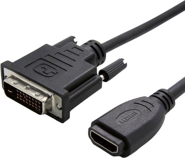 Værdi HDMI-DVI-adapter, HDMI hun / DVI-D han