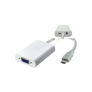 MicroConnect - videoomvandlare - HDMI - VGA - vit
