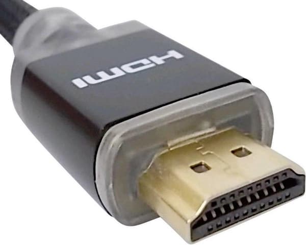 SpeaKa Professional HDMI-anslutningskabel 3,00 m SP-7870028 Audio Return Channel (ARC), Guldpläterade kontaktkontakter, Sleeved, Med LED, Ultra HD-HDM