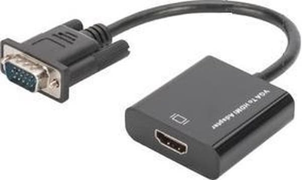 DIGITUS VGA till HDMI-omvandlare och Audio Full HD 15 cm