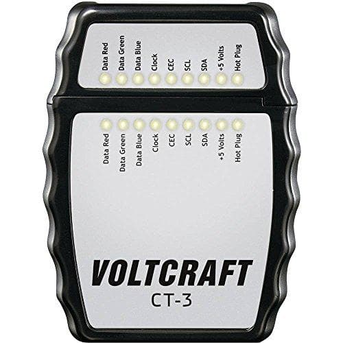 Voltcraft CT-3 HDMI kabel tester, kabel tester Velegnet til HDMI kabler type A, HDMI 1.0, 1.1, 1.2 (CT-3)