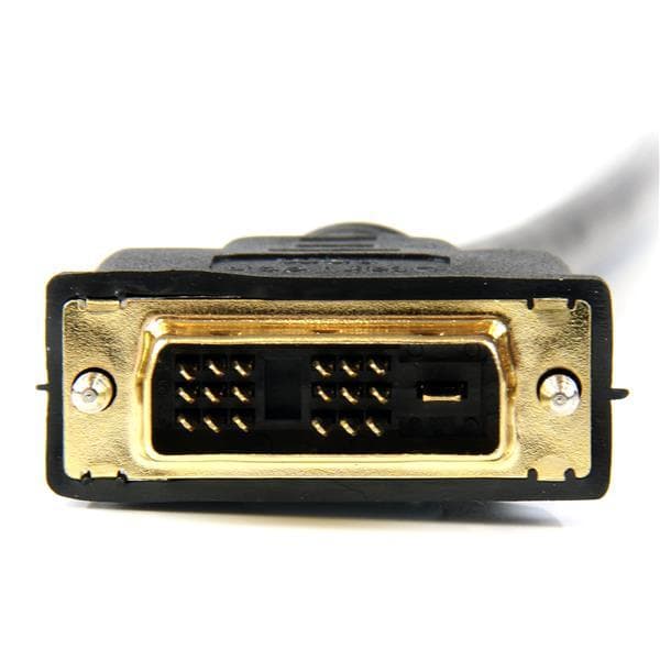 StarTech.com HDMI–DVI-D-kaapeli - uros/uros - videokaapeli - HDMI / DVI - 28 AWG - HDMI, 19-nastainen (M) - DVI-D (M) - 1,0 m - suojattu - musta (HDDV
