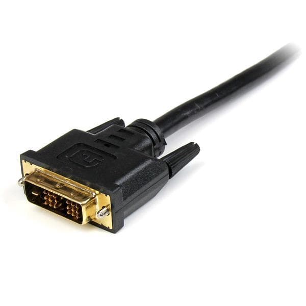 StarTech.com HDMI–DVI-D-kaapeli - uros/uros - videokaapeli - HDMI / DVI - 28 AWG - HDMI, 19-nastainen (M) - DVI-D (M) - 1,0 m - suojattu - musta (HDDV