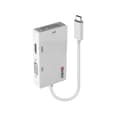 Miniatyrbild 1 av 2: Lindy - Extern videoadapter - VL100 - USB-C 3.1 - DVI, HDMI, VGA - vit