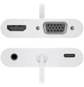 Miniatyrbillede 3 af 4: goobay 52418 multiport adapter USB-C til HDMI + VGA + USB-C Strømforsyning 100 W inkl. 3,5 mm lydtilslutning til hovedtelefoner/mikrofoner