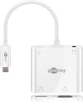 Miniatyrbillede 2 af 4: goobay 52418 multiport adapter USB-C til HDMI + VGA + USB-C Strømforsyning 100 W inkl. 3,5 mm lydtilslutning til hovedtelefoner/mikrofoner