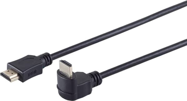 Skærmkabel HDMI-han vinklet - lige, 1,3b, 1,0 m (22221424)