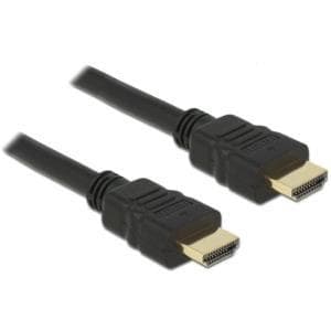 DeLOCK - Video-/ääni-/verkkokaapeli - HDMI - 28 AWG - HDMI, 19-nastainen (M) - HDMI, 19-nastainen (M) - 1,0 m - musta (84752)