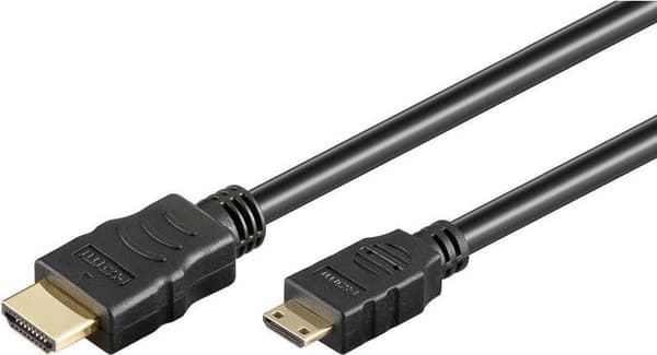 Wentronic High Speed Mini HDMI kabel med Ethernet sort - længde: 1,50 m