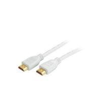 Shiverpeaks BASIC-S - HDMI med Ethernet-kabel - HDMI (M) til HDMI (M) - 7,5m - skærmet - hvid - støbt, 4K-understøttelse (BS77477-W)