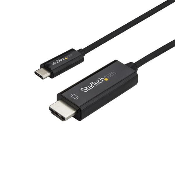 StarTech.com 2m USB C til HDMI-kabel - Sort - 4K @ 60Hz skærmkabel - USB C-videokabel - Ekstern videoadapter - VL100 - USB-C - HDMI - Sort