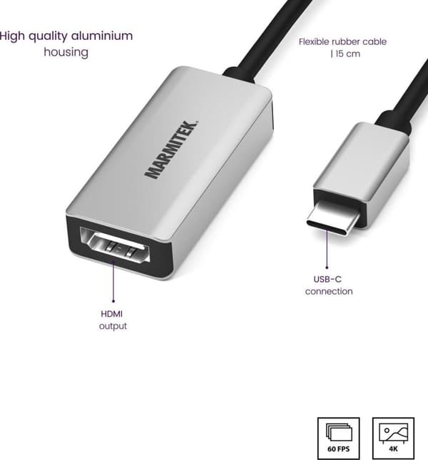 Marmitek Adapter CONNECT USB-C til HDMI