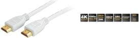 shiverpeaks BASIC-S HDMI-kaapeli, A pistoke - A pistoke, 1,0 m kullatut liittimet, Full HD -laatua varten (4096 x 2160 (BS77470-W)