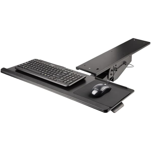 StarTech.com Tangentbordsbricka - Full rörelse och höjdjusterbar tangentbord och musbricka - 25 x 66 cm - Ergonomiskt datortangentbordsbordsfäste med