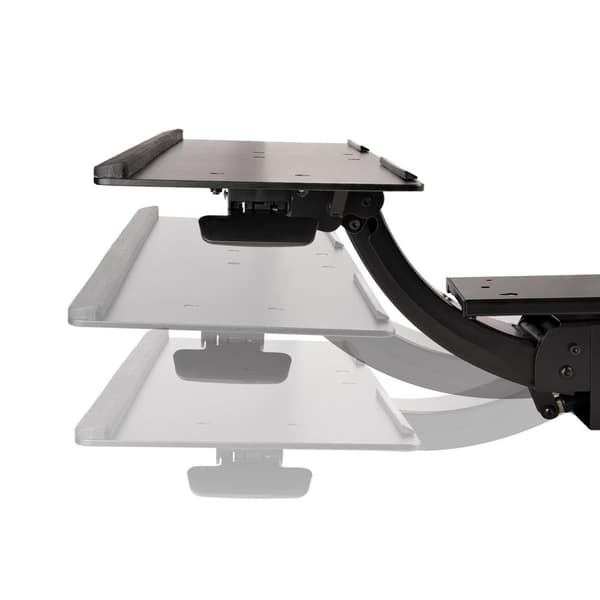 StarTech.com Tangentbordsbricka - Full rörelse och höjdjusterbar tangentbord och musbricka - 25 x 66 cm - Ergonomiskt datortangentbordsbordsfäste med