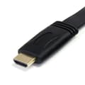 Miniatyrbild 2 av 2: StarTech.com High Speed Höghastighets Flat HDMI-kabel med Ethernet - Ultra HD 4k x 2k HDMI-kabel (hane/hane) - Video/Audio/Nätverkskabel - HDMI - 28 A