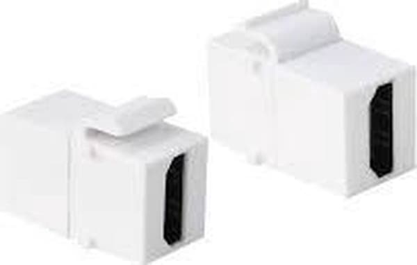 LogiLink Keystone-modul HDMI (v) - HDMI (v) - version 1.4 (4K 30Hz) / hvid
