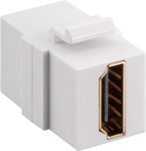 LogiLink Keystone-modul HDMI (v) - HDMI (v) - version 1.4 (4K 30Hz) / hvid