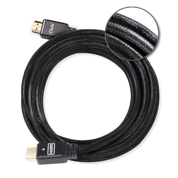 club3D HDMI-liitäntäkaapeli 10,00 m CAC-2313 liekinkestävä, nopea HDMI-musta [1x HDMI-pistoke - 1x HDMI-pistoke]