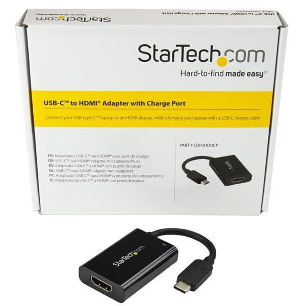 USB-C til HDMI-adapter med strømforsyning