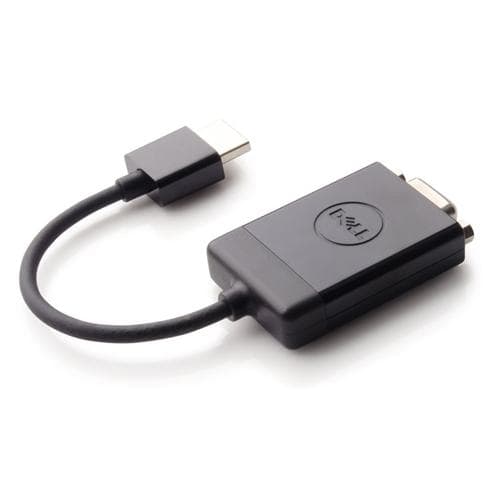 Dell - Videoadapter - HDMI hane till HD-15 (VGA) hona - svart - för Latitude 54XX, 55XX, 73XX, 94XX, 94XX 2-in-1, 95XX, Precision Mobile Workstation 3